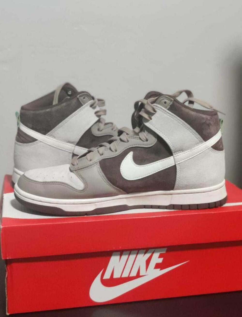 Nike Dunk High PRM Light Chocolate Sneakers (like new) used once!